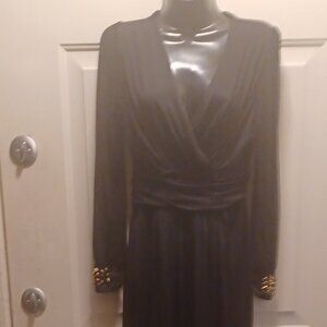 Women's Black and Gold Playsuit-romper Size M